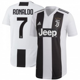 Koszulka Juventus Ronaldo 7 Domowe Koszulki Piłkarskie 2018-2019 Krótki Rękaw
